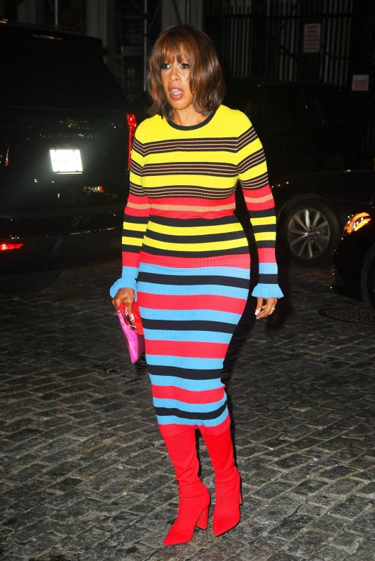 GAYLE KING Arrives at SNL Afterparty at Zero Bond in New York 10/09/2021