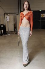 GIGI HADID on the Backstage of Coperni Spring Summer 2022 Fashion Shown in Paris 09/30/2021