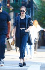 GIGI HADID Out and About in New York 10/15/2021