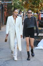 GIGI HADID Out with a Friend in New York 10/11/2021