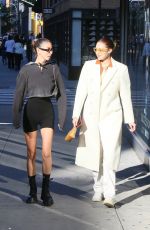 GIGI HADID Out with a Friend in New York 10/11/2021