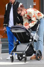 GIGI HADID Out with Her Daughter and Friend Antoni Porowski in New York 10/23/2021