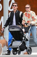 GIGI HADID Out with Her Daughter and Friend Antoni Porowski in New York 10/23/2021