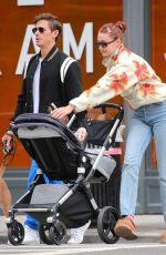 GIGI HADID Out with Her Daughter and Friend Antoni Porowski in New York 10/23/2021