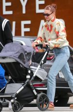 GIGI HADID Out with Her Daughter and Friend Antoni Porowski in New York 10/23/2021