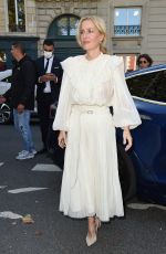 GILLIAN ANDERSON Arrives at Chloe Fashion Show in Paris 09/30/2021