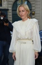 GILLIAN ANDERSON Arrives at Chloe Fashion Show in Paris 09/30/2021