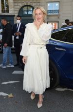 GILLIAN ANDERSON Arrives at Chloe Fashion Show in Paris 09/30/2021