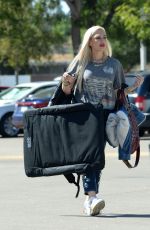 GWEN STEFANI at a Baseball Game in Los Angeles 10/10/2021