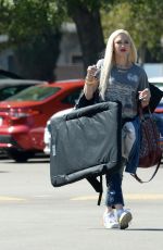 GWEN STEFANI at a Baseball Game in Los Angeles 10/10/2021