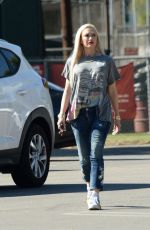 GWEN STEFANI at a Baseball Game in Los Angeles 10/10/2021