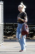 GWEN STEFANI in Ripped Jeans Out in Los Angeles 09/30/2021