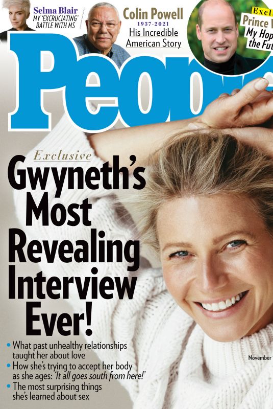 GWYNETH PALTROW in People Magazine, November 2021