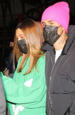 HAILEY and Justin BIEBER Arrives at Lakers vs Suns Game at Staples Center in Los Angeles 10/22/2021