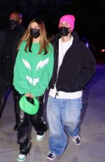 HAILEY and Justin BIEBER Arrives at Lakers vs Suns Game at Staples Center in Los Angeles 10/22/2021