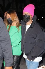 HAILEY and Justin BIEBER Arrives at Lakers vs Suns Game at Staples Center in Los Angeles 10/22/2021