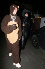 HAILEY and Justine BIEBER Leaves a Halloween Party in Los Angeles 10/30/2021