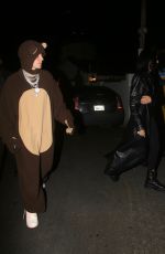 HAILEY and Justine BIEBER Leaves a Halloween Party in Los Angeles 10/30/2021