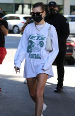 HAILEY BIEBER and JUSTINE SKYE Out for Lunch at Honor Bar in Beverly Hills 10/28/2021