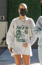 HAILEY BIEBER and JUSTINE SKYE Out for Lunch at Honor Bar in Beverly Hills 10/28/2021