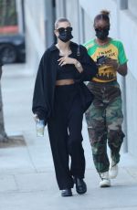 HAILEY BIEBER and JUSTINE SKYE Shopping at Trashy Lingerie in West Hollywood 10/29/2021
