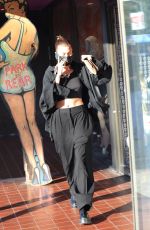 HAILEY BIEBER and JUSTINE SKYE Shopping at Trashy Lingerie in West Hollywood 10/29/2021