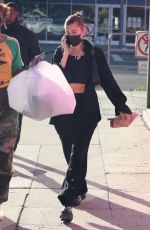 HAILEY BIEBER and JUSTINE SKYE Shopping at Trashy Lingerie in West Hollywood 10/29/2021
