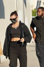 HAILEY BIEBER and JUSTINE SKYE Shopping at Trashy Lingerie in West Hollywood 10/29/2021