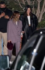 HAILEY BIEBER and KENDALL JENNER at Nobu in Malibu 10/16/2021