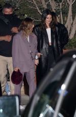 HAILEY BIEBER and KENDALL JENNER at Nobu in Malibu 10/16/2021