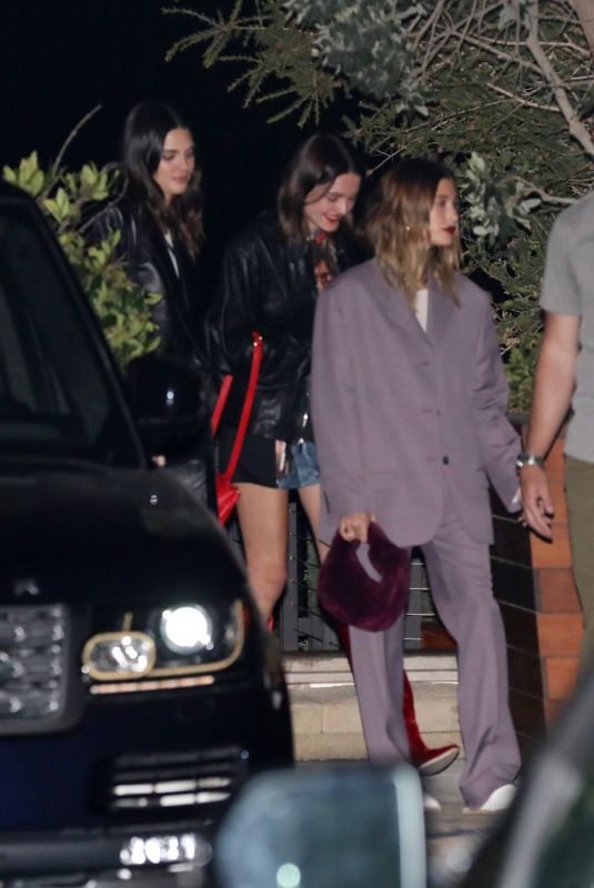HAILEY BIEBER and KENDALL JENNER at Nobu in Malibu 10/16/2021