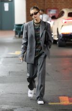 HAILEY BIEBER Arrives for Meetings in Beverly Hills 10/19/2021