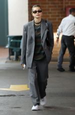 HAILEY BIEBER Arrives for Meetings in Beverly Hills 10/19/2021