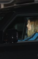 HAILEY BIEBER Out Driving Her New Land Rover Defender in Malibu 10/02/2021