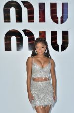 HALLE BAILEY at Miu Miu Womenswear Spring/Summer 2022 Show in Paris 10/05/2021
