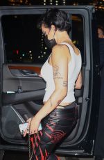 HALSEY  Heading to Harry Styles Live at MSG in New York 10/04/2021