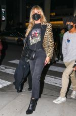 HEIDI KLUM Arrives at The Rolling Stones Concert in Los Angeles 10/14/2021