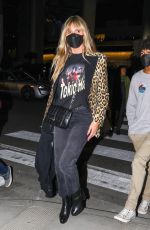 HEIDI KLUM Arrives at The Rolling Stones Concert in Los Angeles 10/14/2021