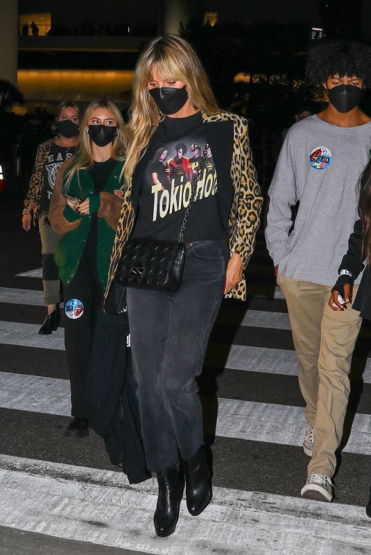 HEIDI KLUM Arrives at The Rolling Stones Concert in Los Angeles 10/14/2021
