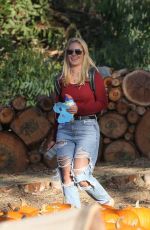 HEIDI MONTAG at a Pumpkin Patch in Santa Monica 10/13/2021