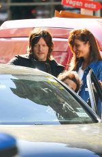 HELENA CHRISTENSEN and Norman Reedus Out in New York 10/28/2021