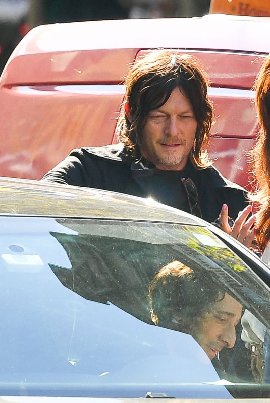 HELENA CHRISTENSEN and Norman Reedus Out in New York 10/28/2021