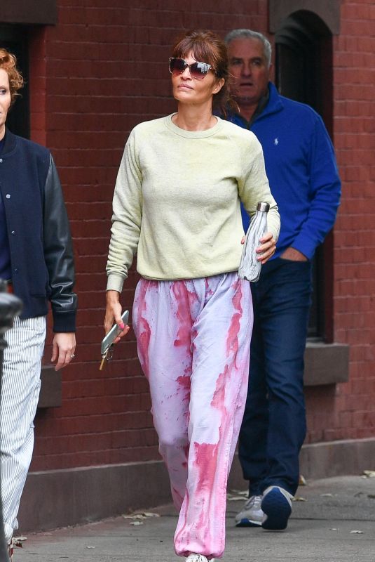 HELENA CHRISTENSEN Out and About in New York 10/27/2021