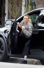 HILARY DUFF Out with a Bouquet of Flowers in Los Angeles 10/07/2021