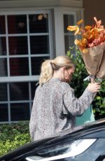 HILARY DUFF Out with a Bouquet of Flowers in Los Angeles 10/07/2021