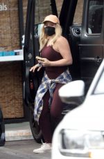 HILARY DUFF Shopping at Ralphs in Los Angeles 10/22/2021
