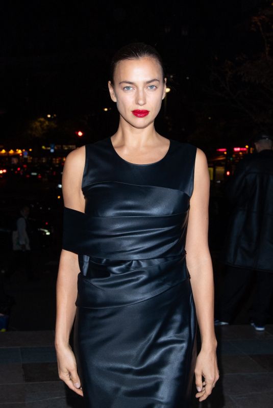 IRINA SHAYK Arrives at Carine Roitfeld