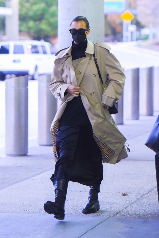 IRINA SHAYK Arrives at JFK Airport in New York 10/29/2021