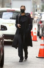 IRINA SHAYK Out and About in New York 10/07/2021
