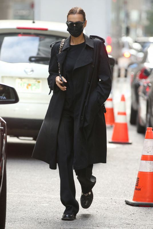 IRINA SHAYK Out and About in New York 10/07/2021